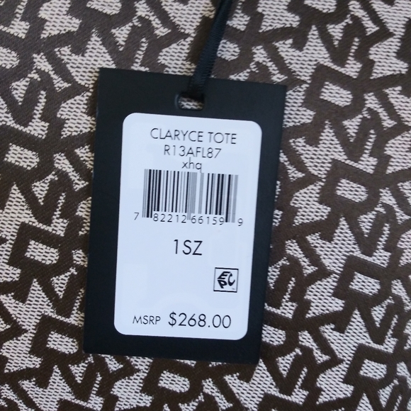 NWT DKNY CLARYCE LOGO TOTE SHOULDER BAG & CARDHOLD - Picture 3 of 5